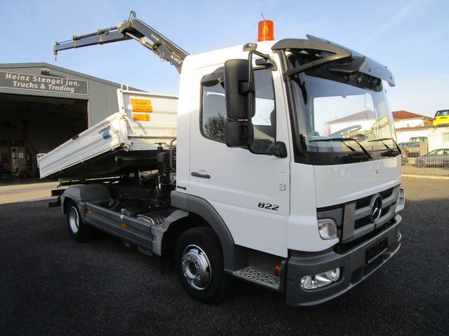 Mercedes-Benz Atego 822K*Kipper+Ladekran+2xAHK+Modell.2014*