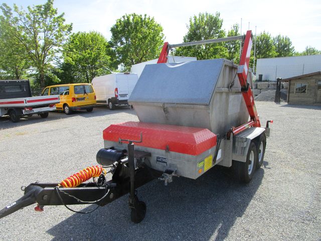 Fahrzeugabbildung Unsinn Absetzcontainer Anhänger+Teleskop+Deckelmulde